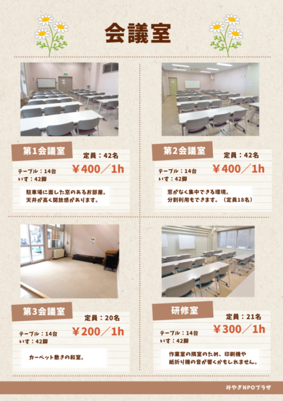 みやぎNPOプラザ利用案内 - みやぎNPO情報ネット