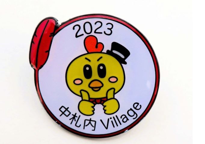 ご当地ピンバッジ ほぼ全国 【一点からバラ売り可能】 中札内「ピータン」ご当地バッジがもらえる！ - Chai Cross（チャイ